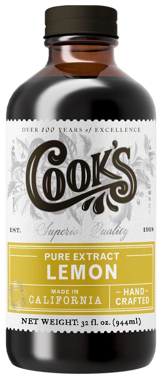 Pure Lemon Extract for Baking & Cooking (32 Fl Oz)