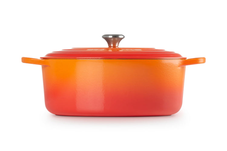 Enameled Cast Iron Oval Dutch Oven