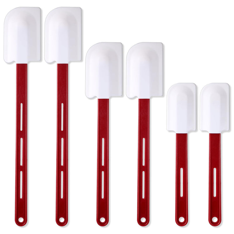 6 Pcs Rubber Spatulas Silicone Heat Resistant (6 Count)