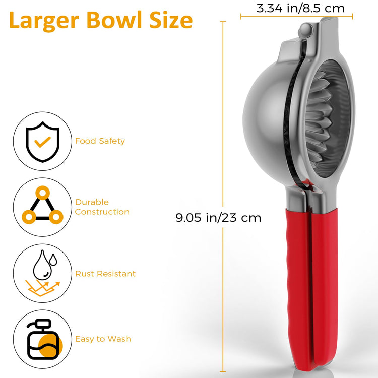 Lemon Squeezer 304 Stainless Steel Large Metal Manual Citrus Juicer