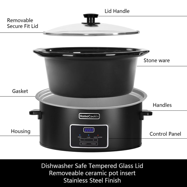 6 Quart Programmable Slow Cooker