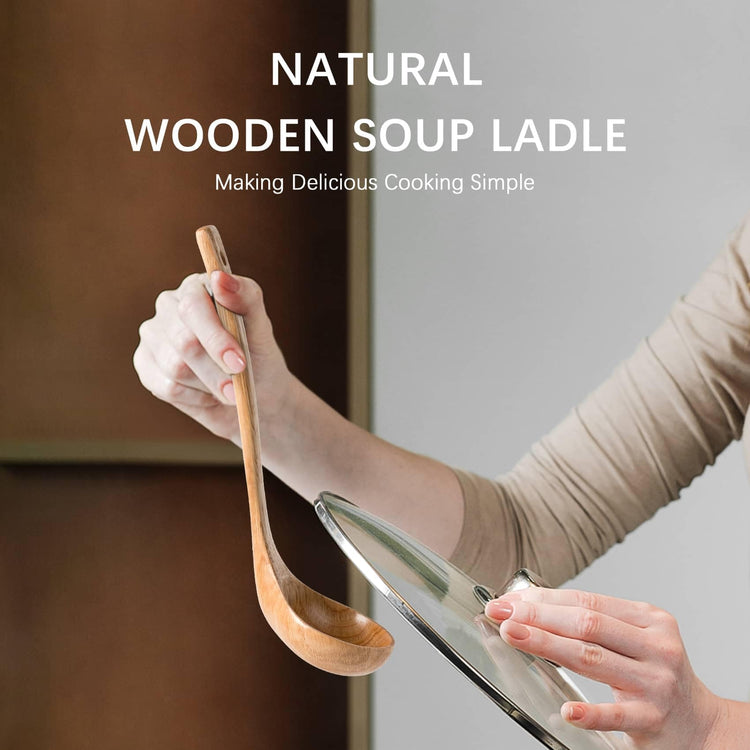 Wooden Soup Ladle for Cooking