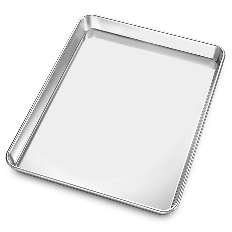 Baking Sheet Yododo Stainless Steel Baking Pans Tray Cookie Sheet Toaster Oven Tray Pan Cookie Pan