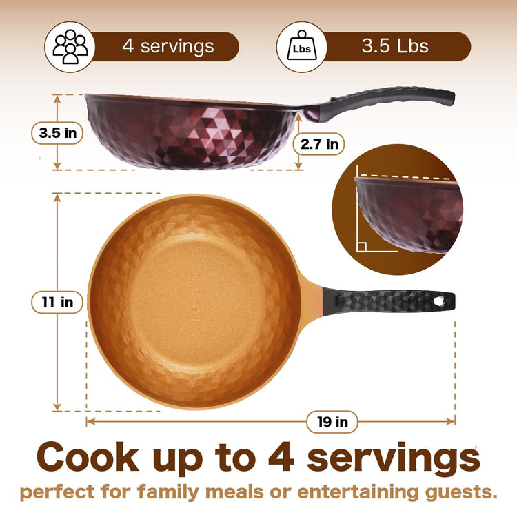 Diamond X Premium Non Stick Wok Pan
