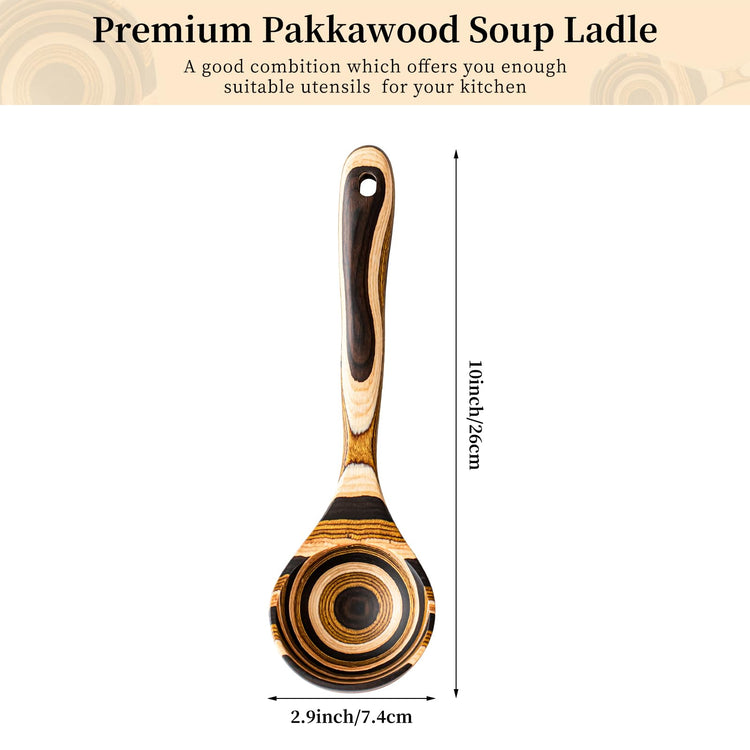 Pakkawood Deep Soup Ladles