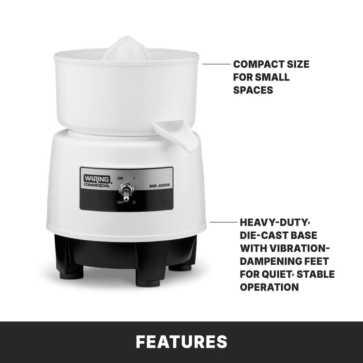 Compact Electric Citrus Juicer with 120 Oranges per Hour Capacity