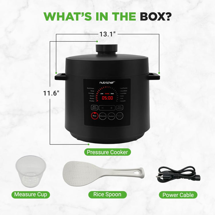 Electric Pressure Cooker 6 Quart Capacity