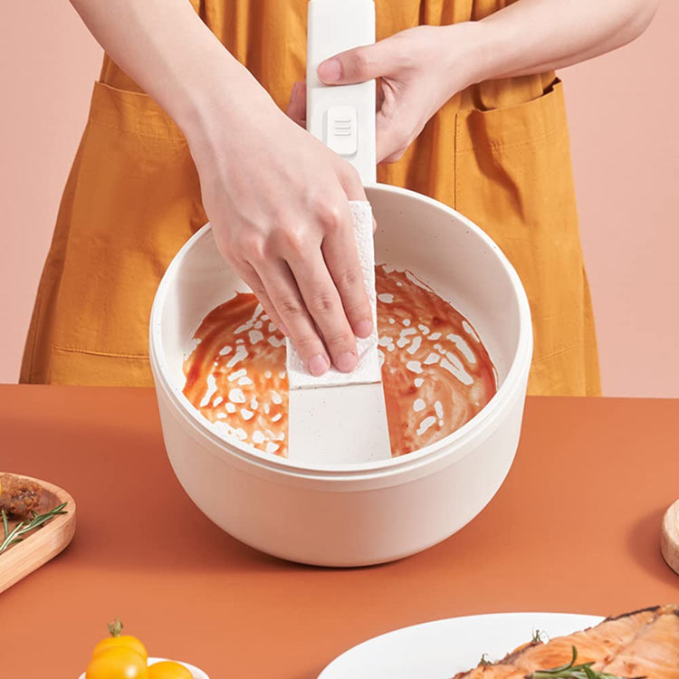 Electric Hot Pot Cooker Steamer 1.8L Multifunctional Nonstick Pan Office Dorm Cooking Portable Ramen Cooker Steamer Boil Dry Protection Suitable For Noodle Cooker Eggs StirFrying