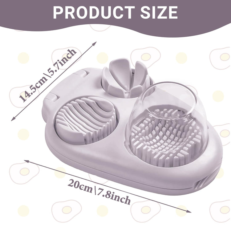1 Pcs Heavy Duty Egg Slicer with 3 Cutting Modes