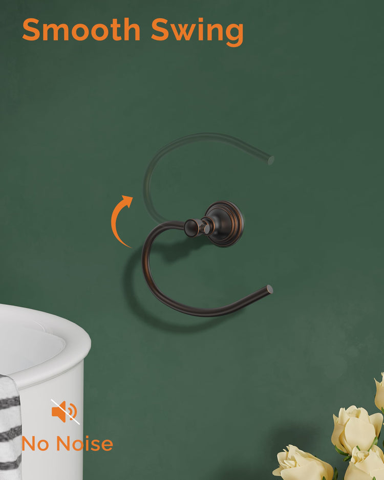 Towel Ring Wall Mount for Bathroom