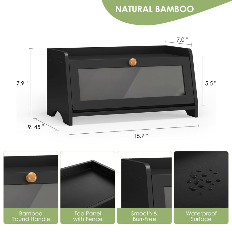 Bread Box for Kitchen Countertop