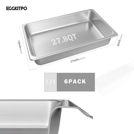 Stainless Steel Pan 6 (6 Count)