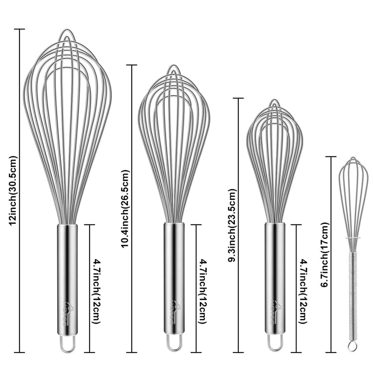 Stainless Steel Whisk Set of 4 (4 Count)