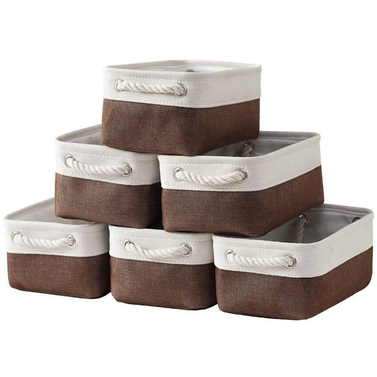Small Storage Baskets for Shelves (4 Count)