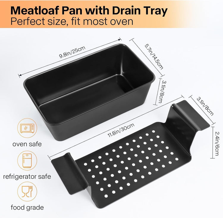 Meatloaf Pan with Drain Tray (2 Count)