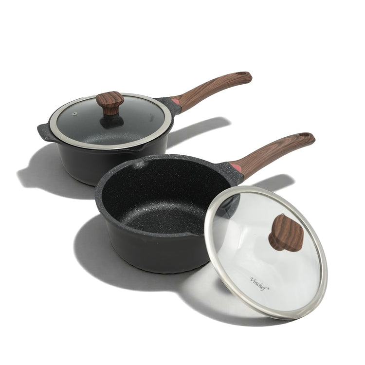 3QT & 4QT Sauce Pot Set with Lids (2 Count)