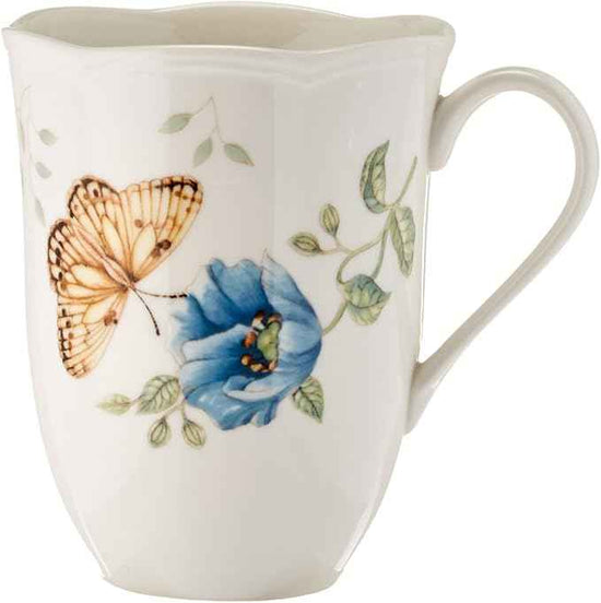 Lenox Dinnerware Set, Butterfly Meadow 18-Piece Set, Service For 6, White Porcelain, Butterfly And Flower Designs, Plates And Bowls Sets, Dishwasher Safe, Home & Kitchen (18 Pieces, Assorted)