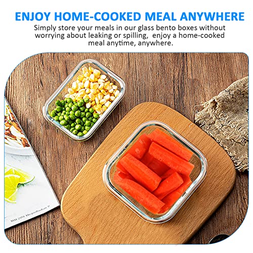 24 Pieces Glass Food Storage Containers Set (Blue / 12 Pack)