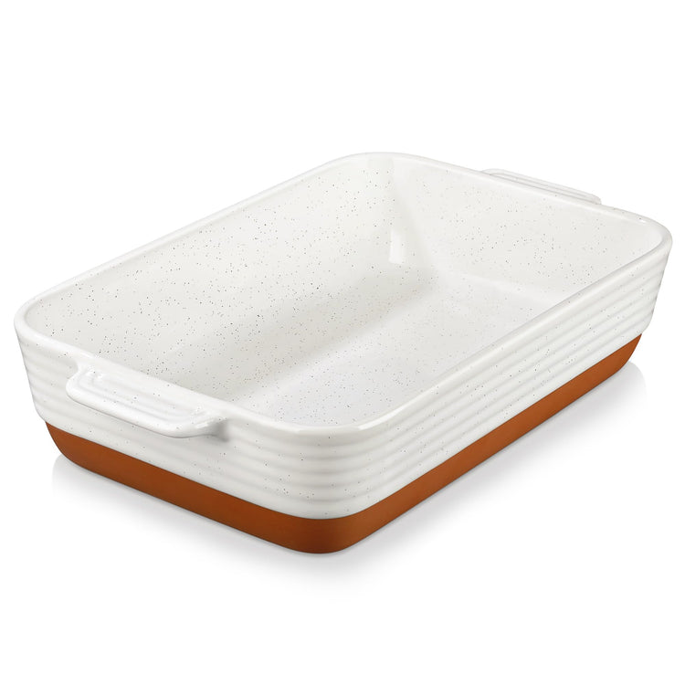 Large 9x13 Ceramic Baking Dish with Handles
