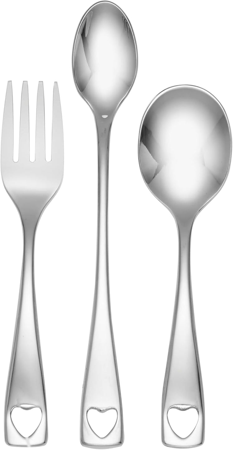 Oneida Little Love 3 Piece Baby Set, silver
