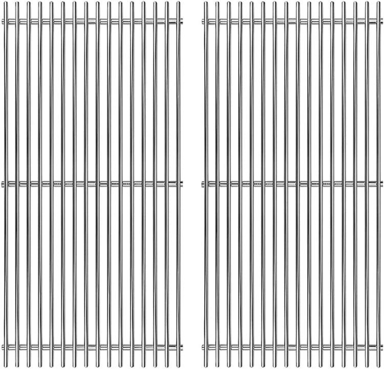 S6F652 (2-Pack) 18 1/4" Stainless Steel Gas Grill Grates for Charbroil 461210010, 463210011, 463212511, 463215512, 463215513, 463215712, 463215713, 463215714, 463224611, 463244011, 463247009
