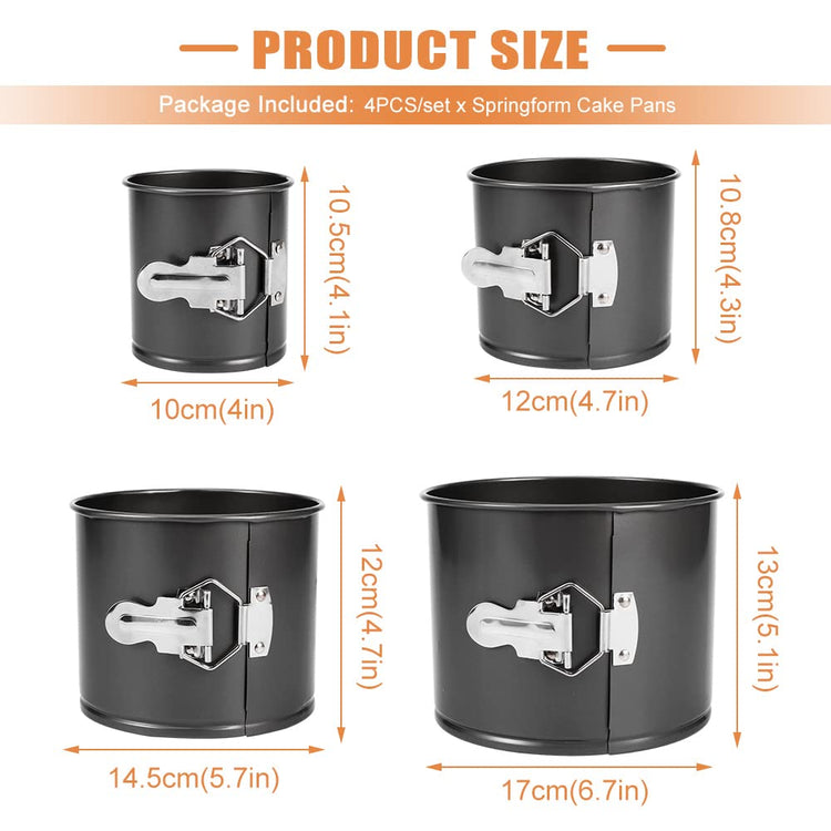Springform Pan Set of 4