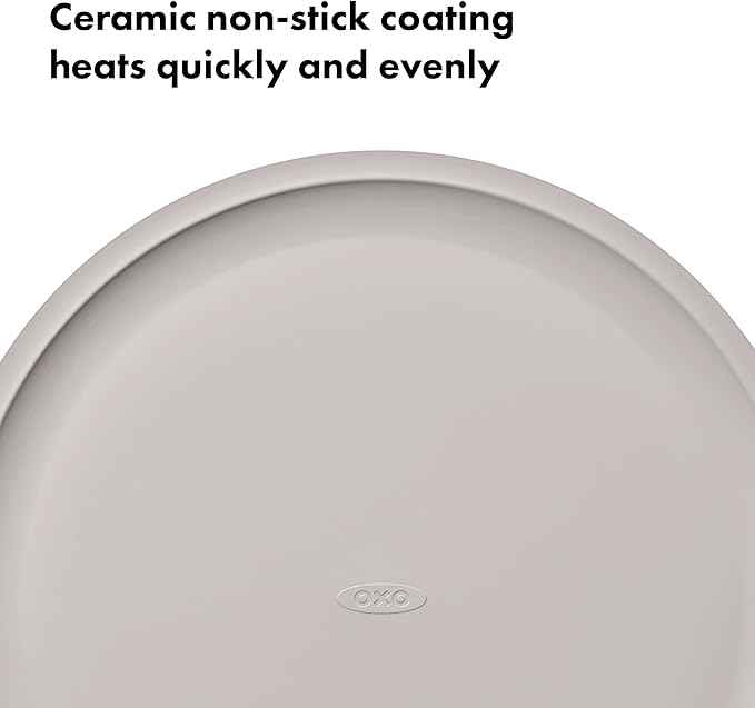 OXO Good Grips Non-Stick Pro Ceramic Coated Metal Bakeware 15” Pizza Pan – Biscuit