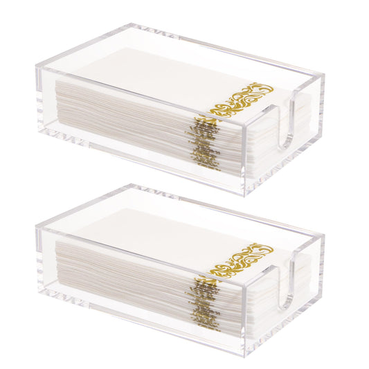 2 Pack 0.12 Thickness Clear Napkin Holder