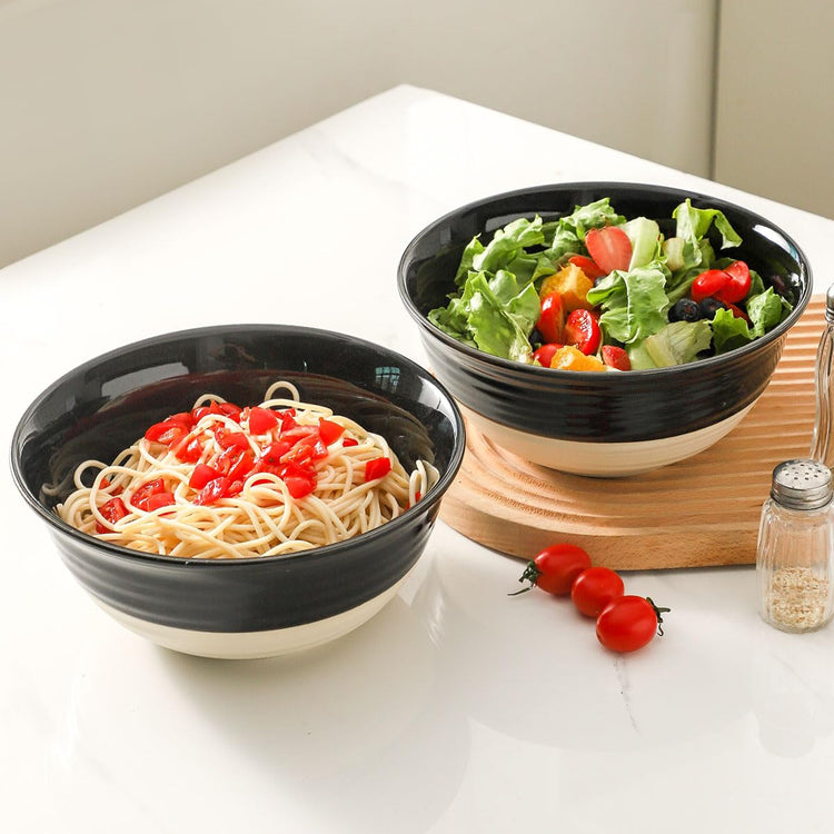 Large Porcelain Serving Bowls Set of 2 (2 Count)