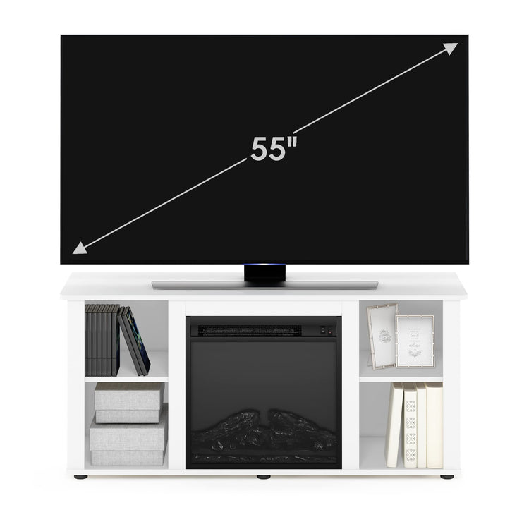 Jensen Entertainment Center Stand with Fireplace for TV up to 55 Inch