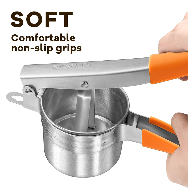 Potato Ricer Stainless Steel Potato Masher Anti