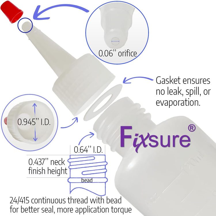 Plastic Squeeze Bottles with Red Tip Cap, 4 Oz Squirt Bottle For Ketchup, BBQ, Sauces, Syrup, Condiments, Oil, Pancake, Cookie Decorating, Dressings, Travel, Camping, Lab, Arts and Crafts (2)