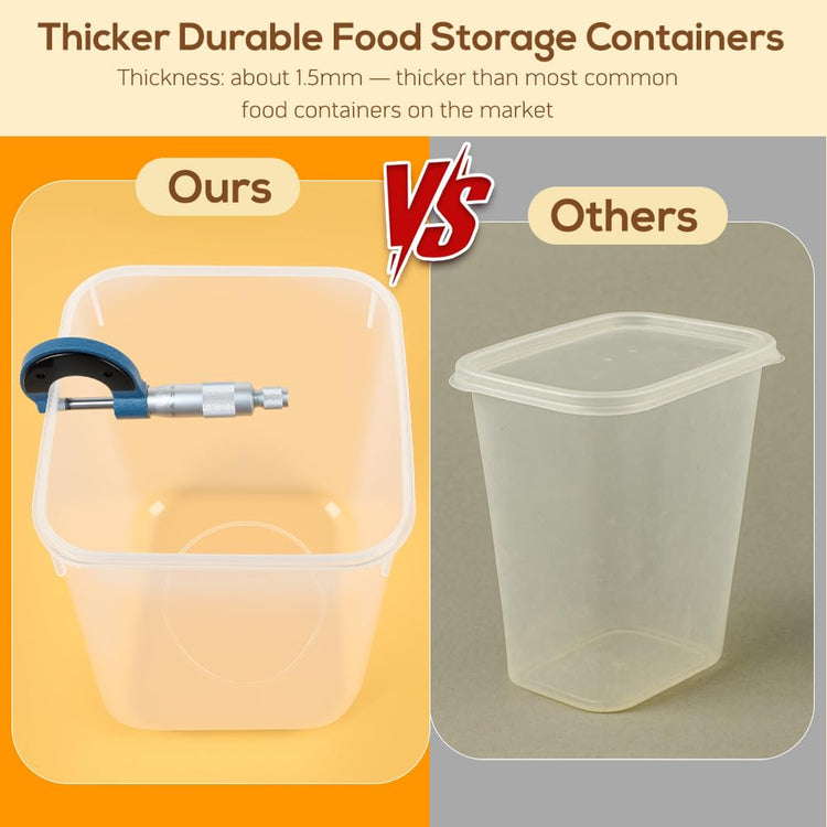 4 Pack 5.3L Thick Flour Sugar Storage Containers for Pantry (4 Count)