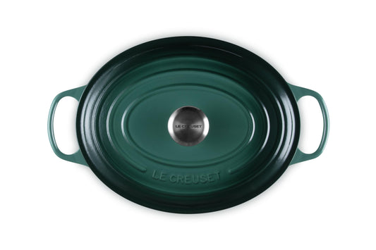 Enameled Cast Iron Oval Dutch Oven