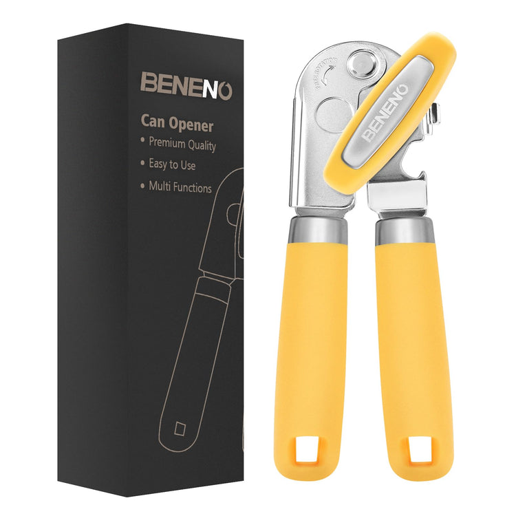 Heavy Duty Hand Can Opener Manual with Magnet Lid Remover