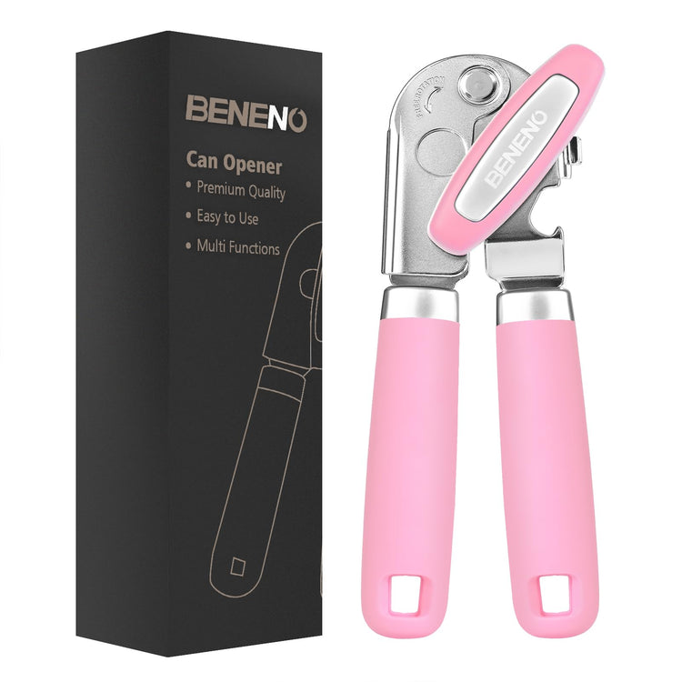 Heavy Duty Hand Can Opener Manual with Magnet Lid Remover