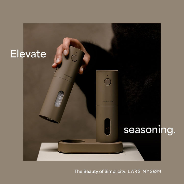 Electric Salt and Pepper Grinder Set
