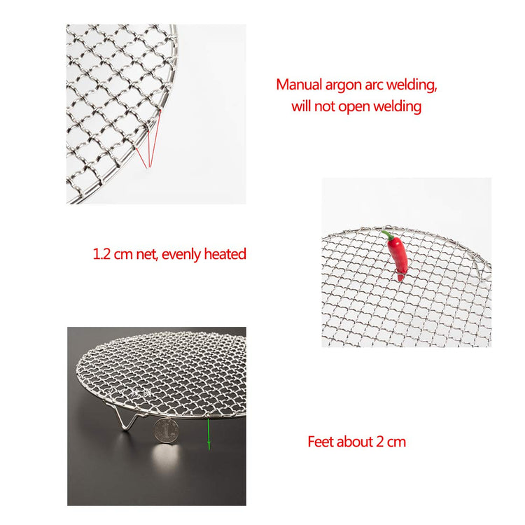 Versatile Round 304 Stainless Steel Cooling Rack Baking