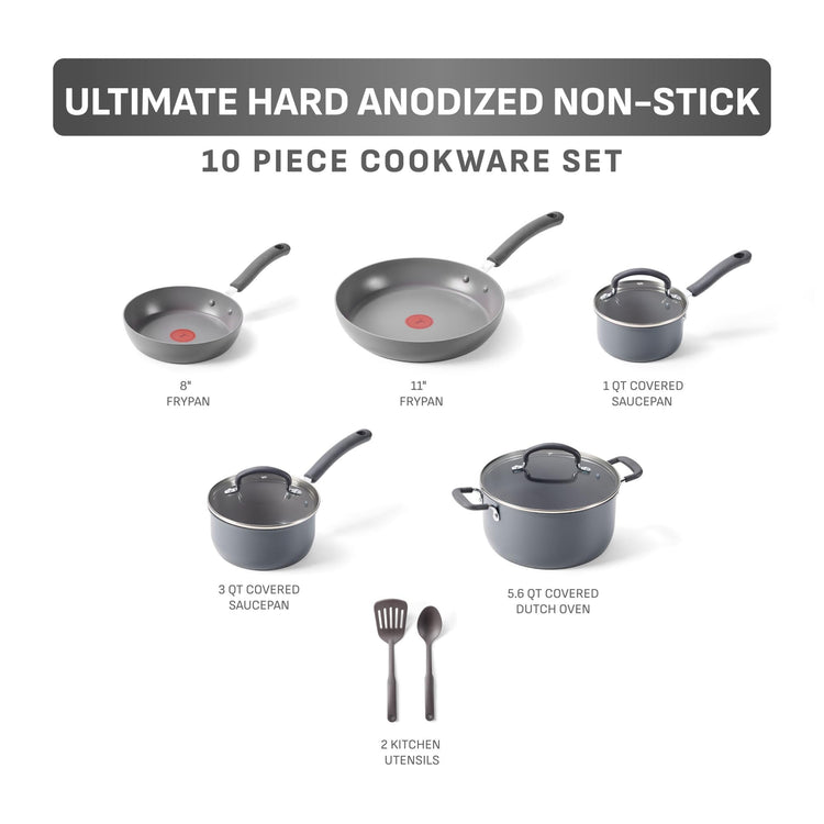 Ultimate Hard Anodized Nonstick Cookware Set