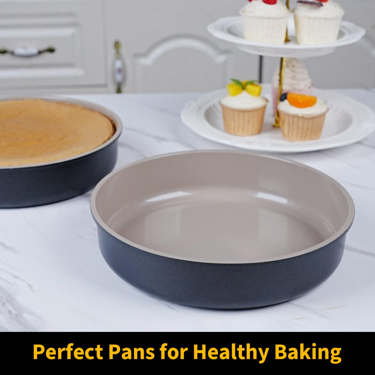 9.5 Inch Round Cake Pan Set of 2 (40 Ounce)