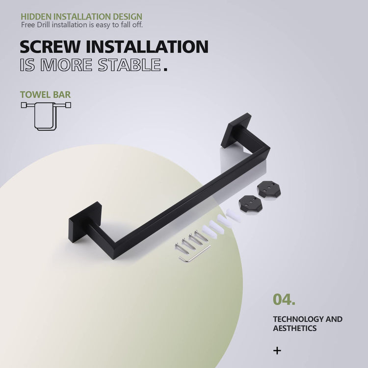 16 Inch Single Towel Bar