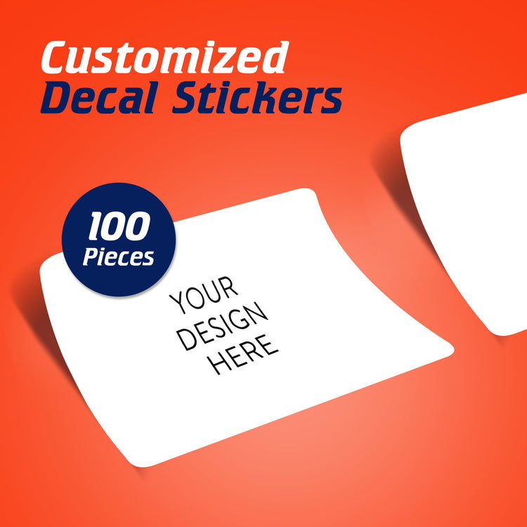 Custom Vinyl Stickers (100 Count)