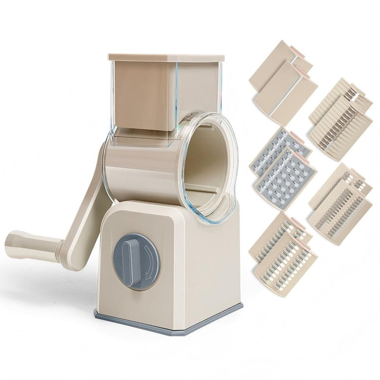 Rotary Cheese Grater with Hand Crank