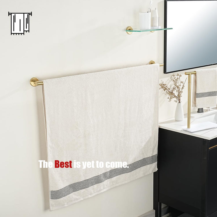 Bath Towel Bar Gold