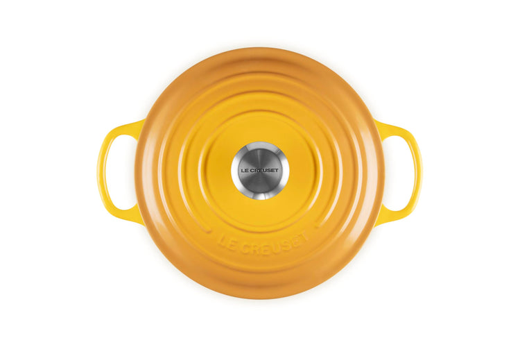 Enameled Cast Iron Round Wide Dutch Oven