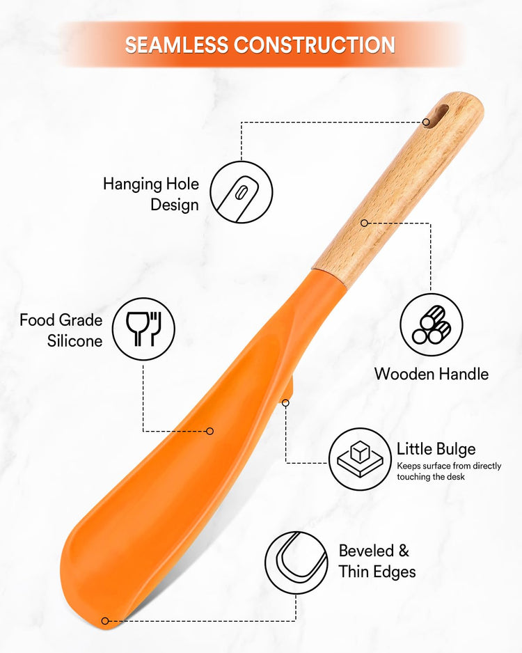 Cooking Spoon and Rice Scooper for Nonstick Cookware