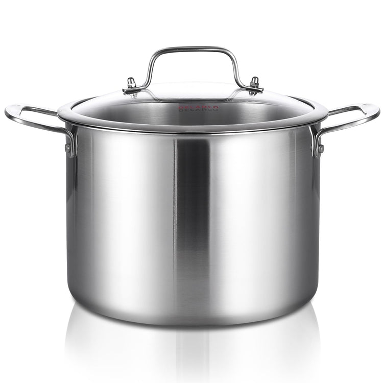 Tri ply Stainless Steel 12 Quart Heavy Duty Induction Stock Pot