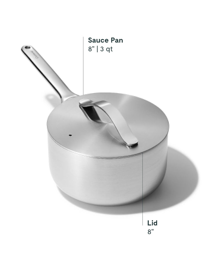 3 qt Stainless Steel Sauce Pan