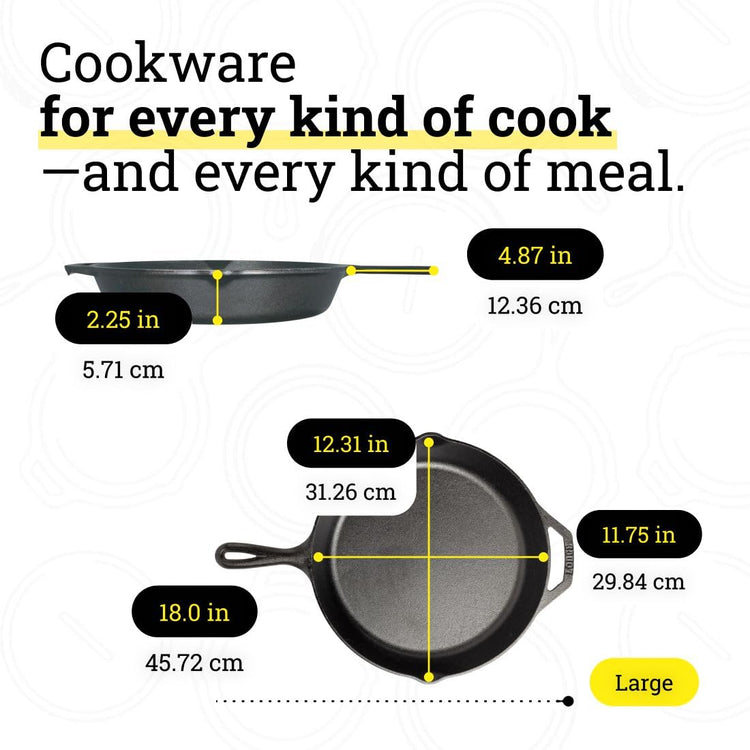 Pre Seasoned Cast Iron Skillet Set (3 Count)