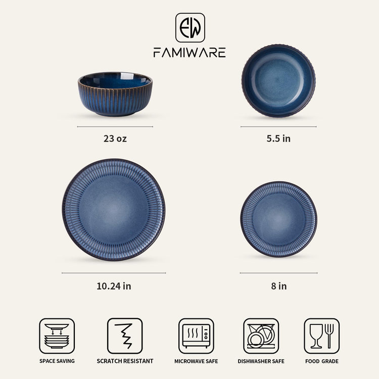 Stoneware Dinnerware Sets for 6 (18 Count)